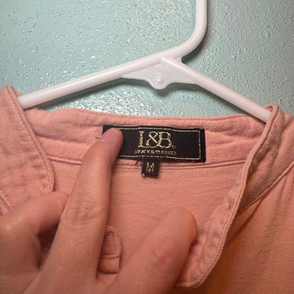 L&B Lucky & Blessed Pink Bell Sleeve Blouse Women’s Medium – Flowy Ruffle Top - Picture 3 of 7